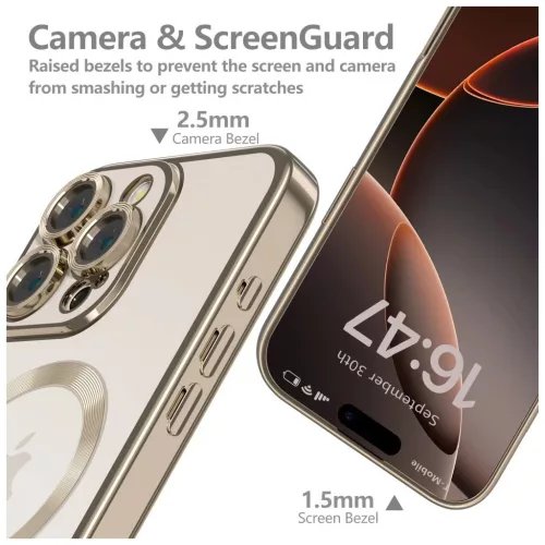 TECH-PROTECT MAGFLEX MAGSAFE iPhone 16 Pro készülékhez tok fényes sivatag