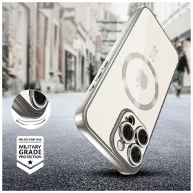   TECH-PROTECT MAGFLEX MAGSAFE iPhone 16 Pro készülékhez tok fényes titán