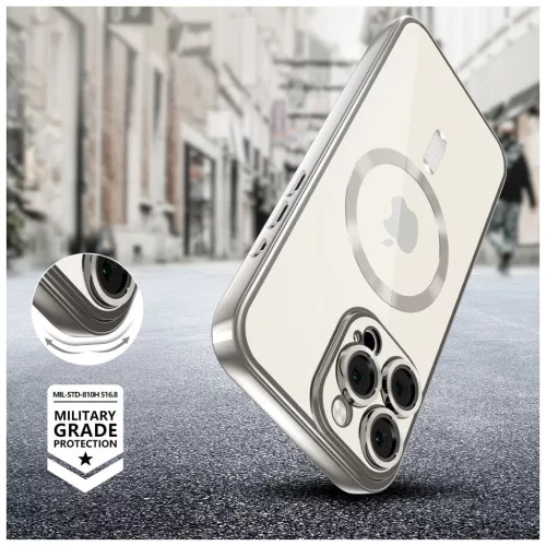 TECH-PROTECT MAGFLEX MAGSAFE iPhone 16 Pro készülékhez tok fényes titán