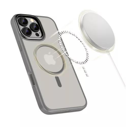 TECH-PROTECT MAGEDGE MAGSAFE iPhone 16 Pro Max készülékhez tok titán/lövedékszürke