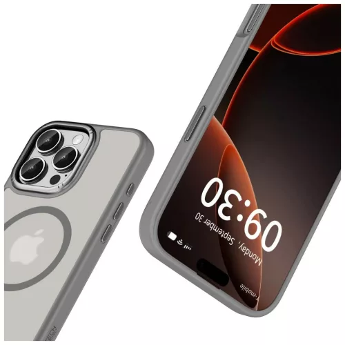 TECH-PROTECT MAGEDGE MAGSAFE iPhone 16 Pro Max készülékhez tok titán/lövedékszürke