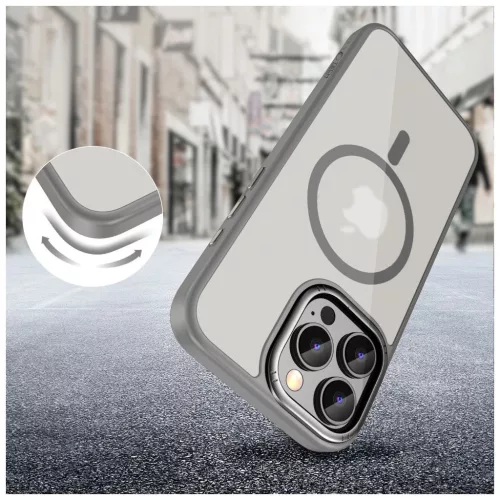 TECH-PROTECT MAGEDGE MAGSAFE iPhone 16 Pro Max készülékhez tok titán/lövedékszürke