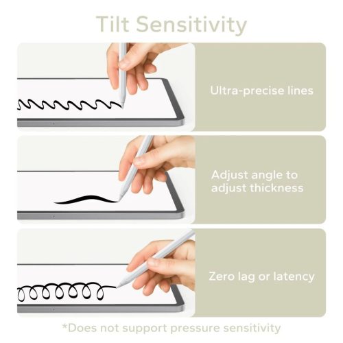 TECH-PROTECT digitális mágneses stylus toll "3" iPad készülékhez fehér
