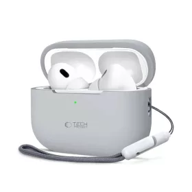   TECH-PROTECT szilikon tok Apple AirPods Pro 1/2 készülékhez, krétaszürke