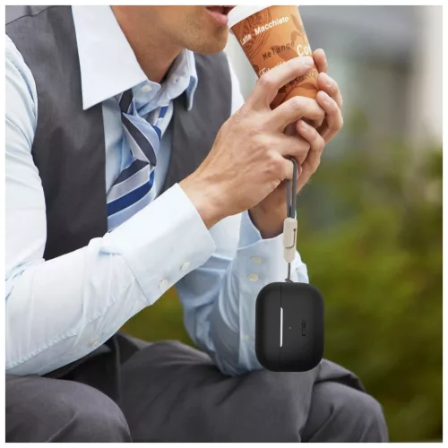 TECH-PROTECT szilikon tok Apple AirPods Pro 1/2 készülékhez, krétaszürke