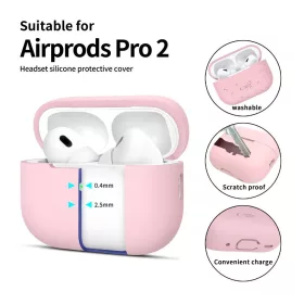   TECH-PROTECT SILICONE tok Apple AirPods Pro 1/2 készülékhez poros rózsaszín