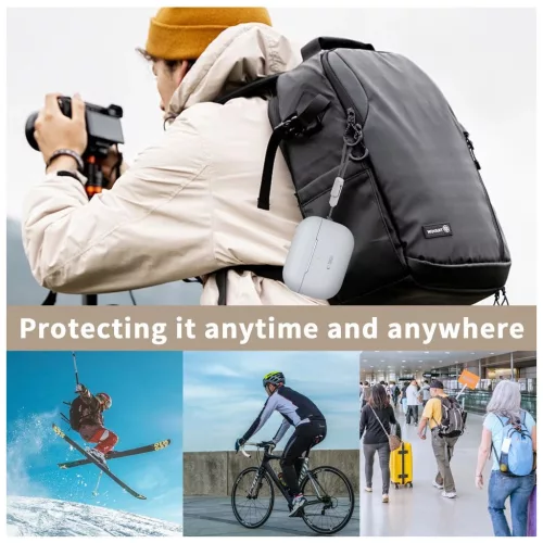 TECH-PROTECT SILICONE tok Apple AirPods Pro 1/2 készülékhez poros rózsaszín