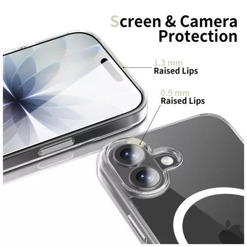 TECH-PROTECT FLEXAIR HYBRID CC MAGSAFE IPHONE 17 készülékhez tok átlátszó