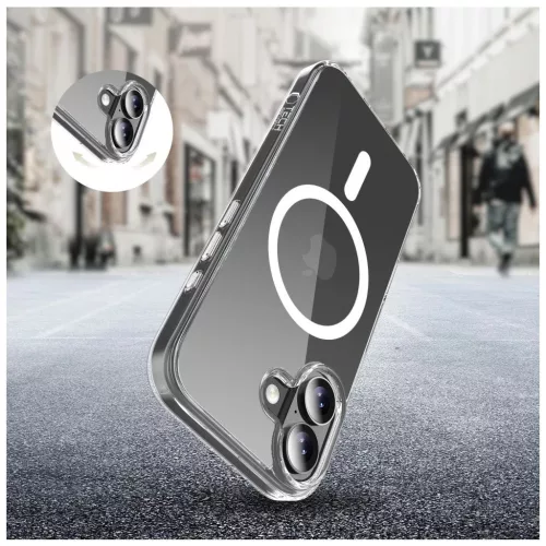 TECH-PROTECT FLEXAIR HYBRID CC MAGSAFE IPHONE 17 készülékhez tok átlátszó