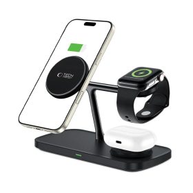   TECH-PROTECT QI15W-A45 3IN1 mágneses MAGSAFE vezeték nélküli töltő fekete