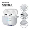 TECH-PROTECT szilikon akasztó Apple AirPods 3 készülékhez, krétaszürke