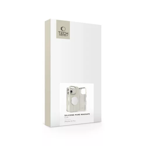 TECH-PROTECT Silicone Pure MagSafe iPhone 16 Pro készülékhez tok Cosmic Latte
