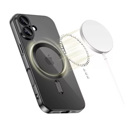 TECH-PROTECT MAGFLEX MAGSAFE iPhone 17 készülékhez tok SHINY fekete