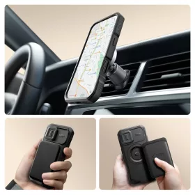  TECH-PROTECT KEVLAR MAGSAFE iPhone 17 készülékhez tok fekete