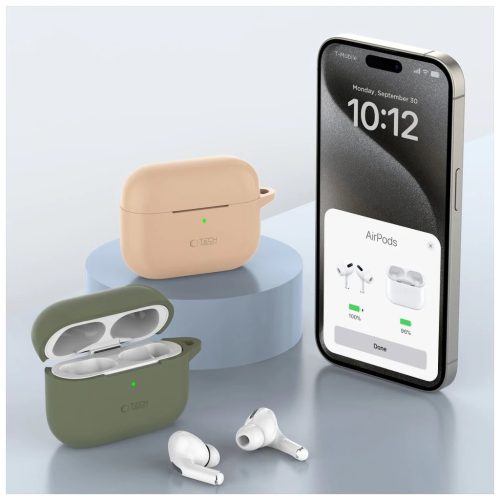 TECH-PROTECT szilikon kampó Apple AirPods Pro 1 / 2 készülékhez baby kék