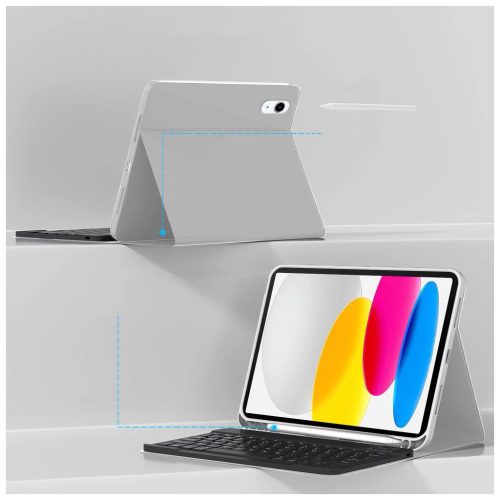 TECH-PROTECT SC PEN + KEYBOARD tok iPad 10.9” 10/2022 készülékhez, iPad 11” 11/2025 készülékhez, szürke