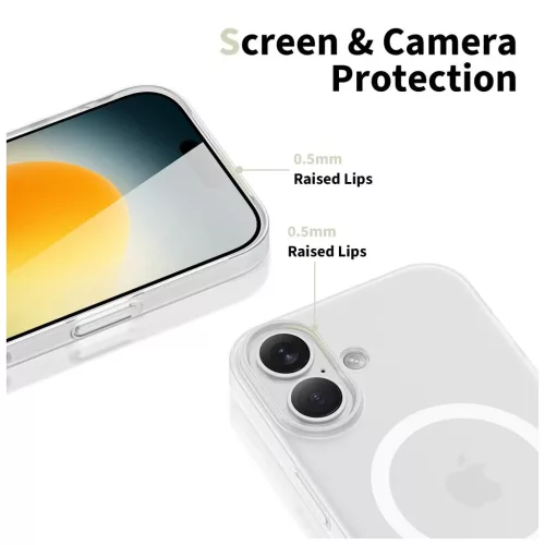 TECH-PROTECT MAGSLIM MAGSAFE iPhone 17 készülékhez, matt fehér
