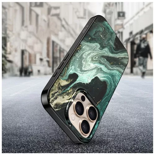 TECH-PROTECT LAMANO MAGSAFE iPhone 16 Pro készülékhez tok AURA zöld