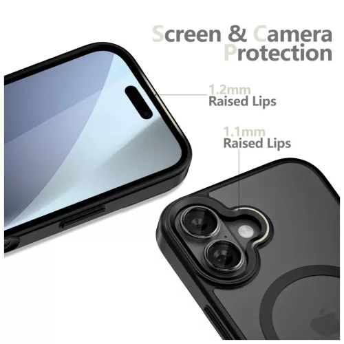 TECH-PROTECT MAGMAT MAGSAFE iPhone 17 tok készülékhez matt fekete