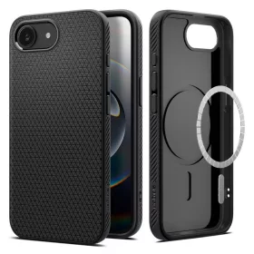   SPIGEN LIQUID AIR MAG MAGSAFE iPhone 16e/17e készülékhez tok matt fekete