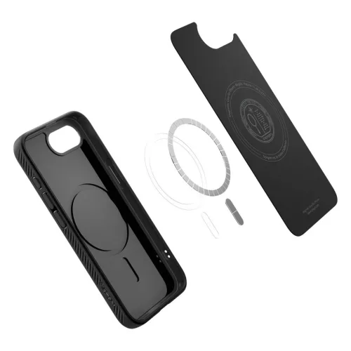 SPIGEN LIQUID AIR MAG MAGSAFE iPhone 16e/17e készülékhez tok matt fekete