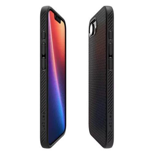 SPIGEN LIQUID AIR MAG MAGSAFE iPhone 16e/17e készülékhez tok matt fekete