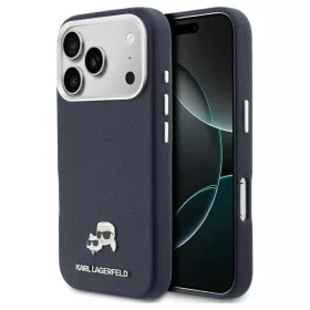   KARL LAGERFELD iPhone 17 Pro készülékhez MagSafe-kompatibilis tok KLHMP17L6PFKCLB PU FW W/ K&C Head Pin kék
