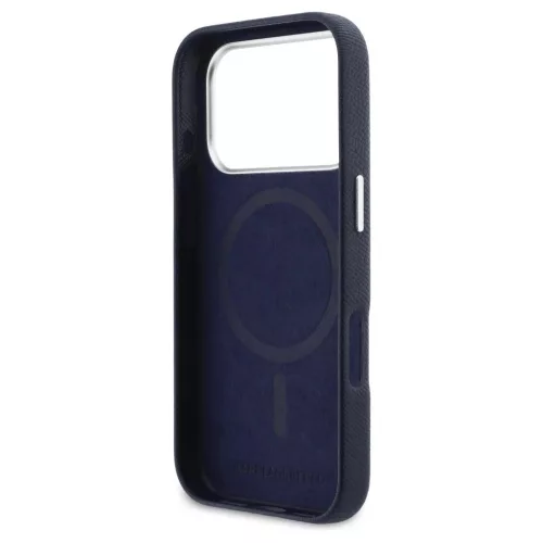 KARL LAGERFELD iPhone 17 Pro készülékhez MagSafe-kompatibilis tok KLHMP17L6PFKCLB PU FW W/ K&C Head Pin kék