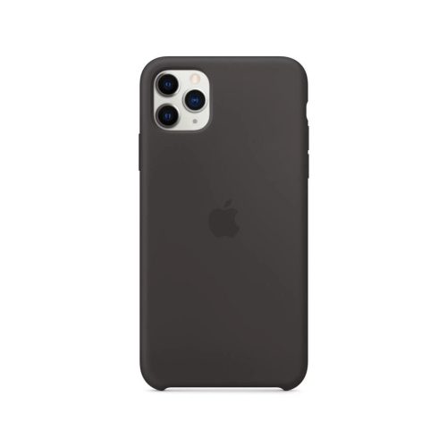 MX002ZM/A Apple szilikon tok iPhone 11 Pro Max készülékhez fekete