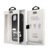 Karl Lagerfeld MagSafe Compatible tok Liquid Silicone Karl and Choupette iPhone 14 Plus készülékhez fekete