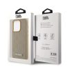 Karl Lagerfeld PU bőr Monogram Metal Logo MagSafe tok iPhone 15 Pro Max készülékhez bézs