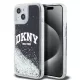 DKNY Liquid Glitter Arch Logo tok iPhone 11 készülékhez fekete