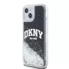 DKNY Liquid Glitter Arch Logo tok iPhone 11 készülékhez fekete