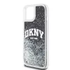DKNY Liquid Glitter Arch Logo tok iPhone 11 készülékhez fekete