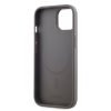 DKNY PU bőr Stack Logo MagSafe tok iPhone 15 készülékhez szürke