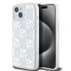 DKNY Liquid Glitter Checkered Pattern tok iPhone 15 készülékhez átlátszó