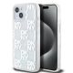 DKNY Liquid Glitter Checkered Pattern tok iPhone 15 készülékhez átlátszó