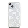 DKNY Liquid Glitter Checkered Pattern tok iPhone 15 készülékhez átlátszó