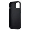 DKNY PU Leather Checkered Pattern Magsafe tok iPhone 15 készülékhez fekete