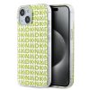 DKNY PC/TPU Repeat Pattern tok iPhone 15 készülékhez sárga