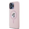 Karl Lagerfeld Liquid Silicone Karl and Choupette MagSafe tok iPhone 14 Pro Max készülékhez rózsaszín