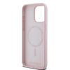 Karl Lagerfeld Liquid Silicone Karl and Choupette MagSafe tok iPhone 15 Pro Max készülékhez rózsaszín