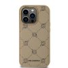 Karl Lagerfeld PU Karl Heads Pattern MagSafe tok iPhone 14 Pro készülékhez bézs