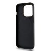 DKNY PU Leather Checkered Pattern Magsafe tok iPhone 15 Pro Max készülékhez fekete