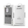 DKNY PU Leather Repeat Pattern Tonal Stripe tok iPhone 14 Pro Max készülékhez, bézs