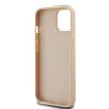 DKNY PU bőr Repeat Pattern Tonal Stripe tok iPhone 15 készülékhez rózsaszín