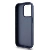DKNY PU bőr Repeat Pattern Tonal Stripe tok iPhone 15 Pro Max készülékhez kék