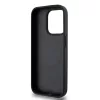 DKNY PU Leather Repeat Pattern Stack Logo MagSafe tok iPhone 14 Pro Max készülékhez fekete