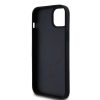 DKNY PU bőr Repeat Pattern Stack Logo MagSafe tok iPhone 15 Plus készülékhez fekete