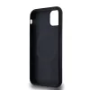 DKNY PU Leather Repeat Pattern Bottom Stripe MagSafe tok iPhone 11 készülékhez fekete